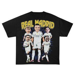 Real Madrid Bootleg T-shirt, Football Fan T-shirt